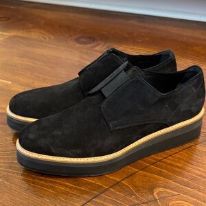 Vince Davy Slip-On Platform Suede Oxford Loafers Women's‎
